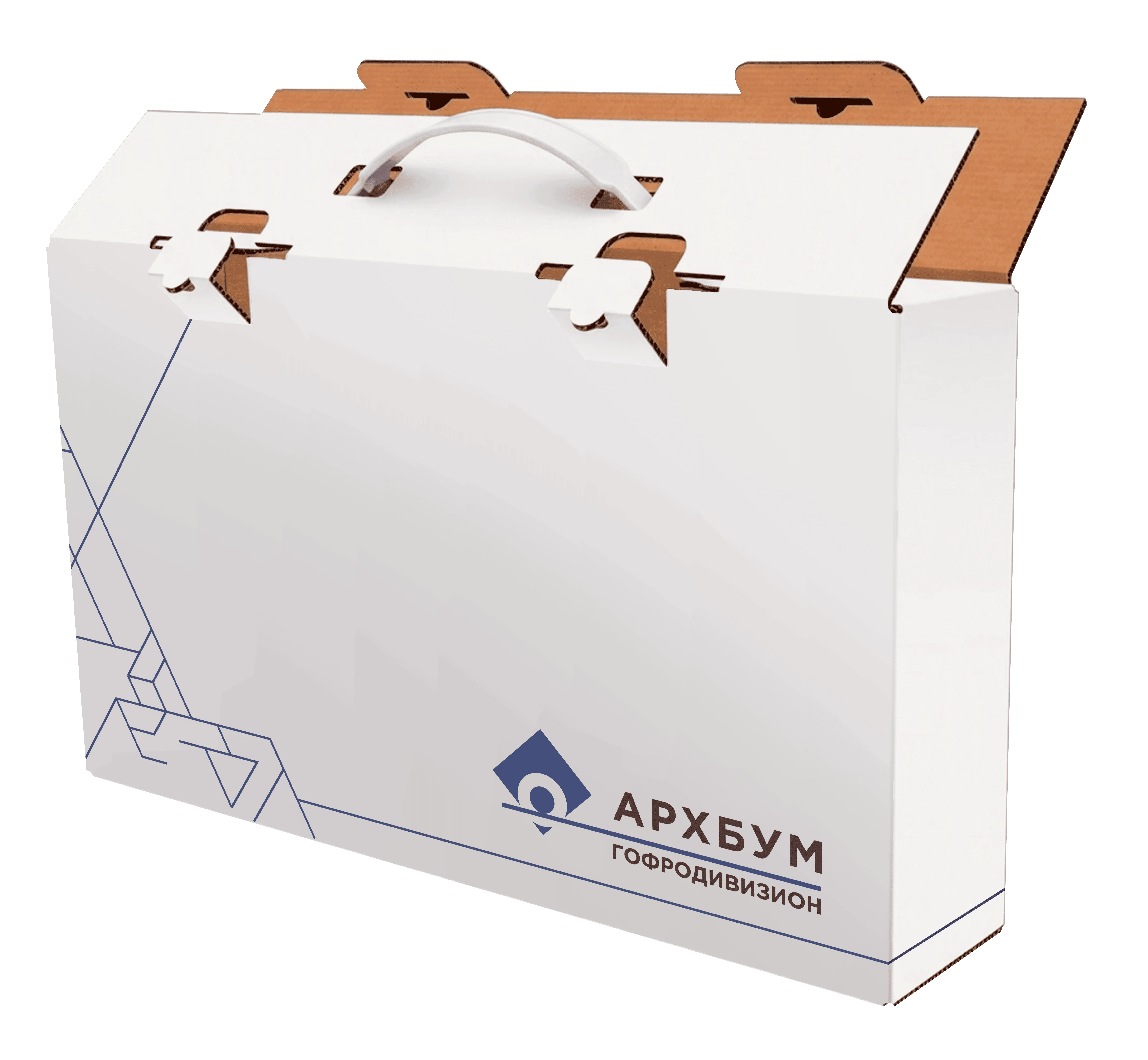 Короб-портфель с пластмассовой ручкой для игрушек и детских наборов